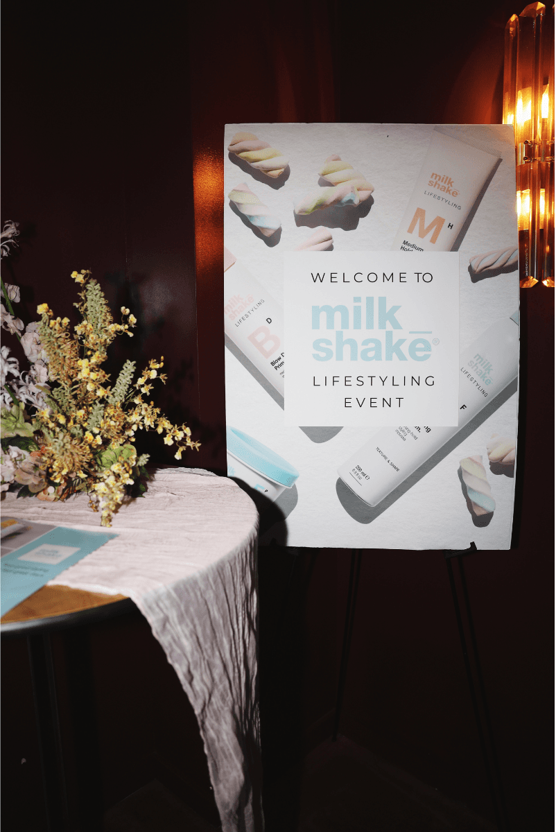 event sign that says welcome to the lifestyling collection event