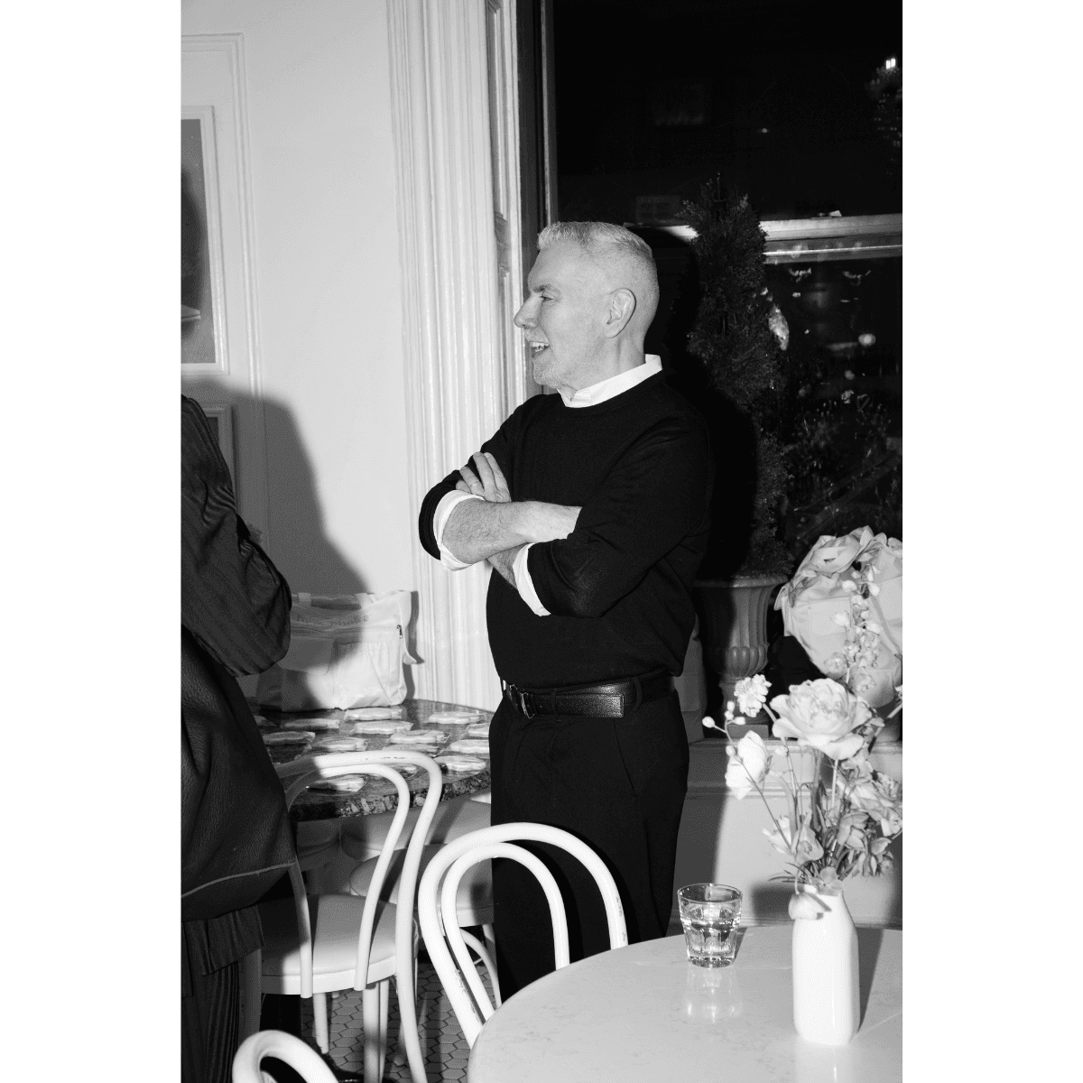 milk_shake NYC_ Lifestyle collection event important SVP of Global Education John Moroney mingling with guests