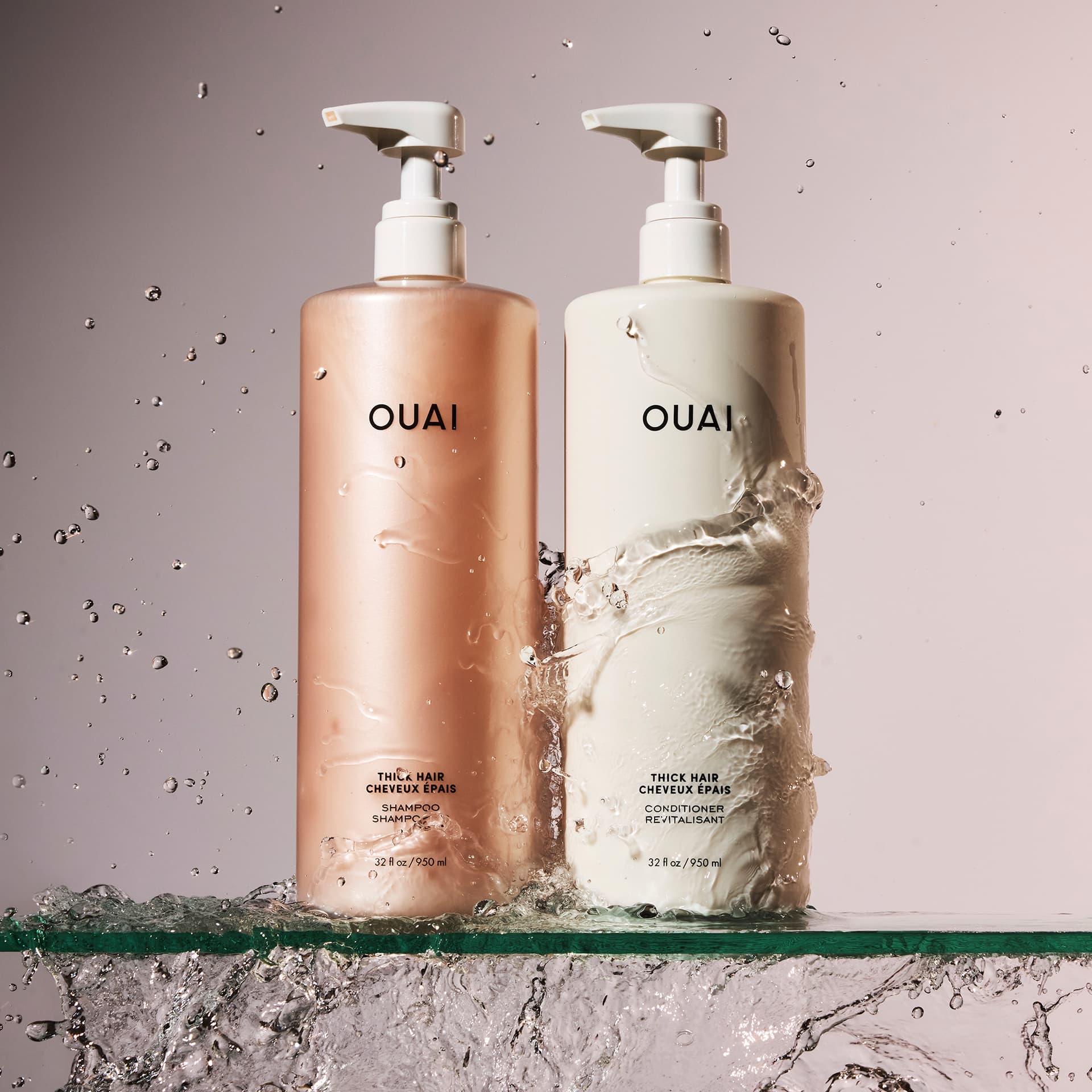 ouai liter size shampoos and conditioners