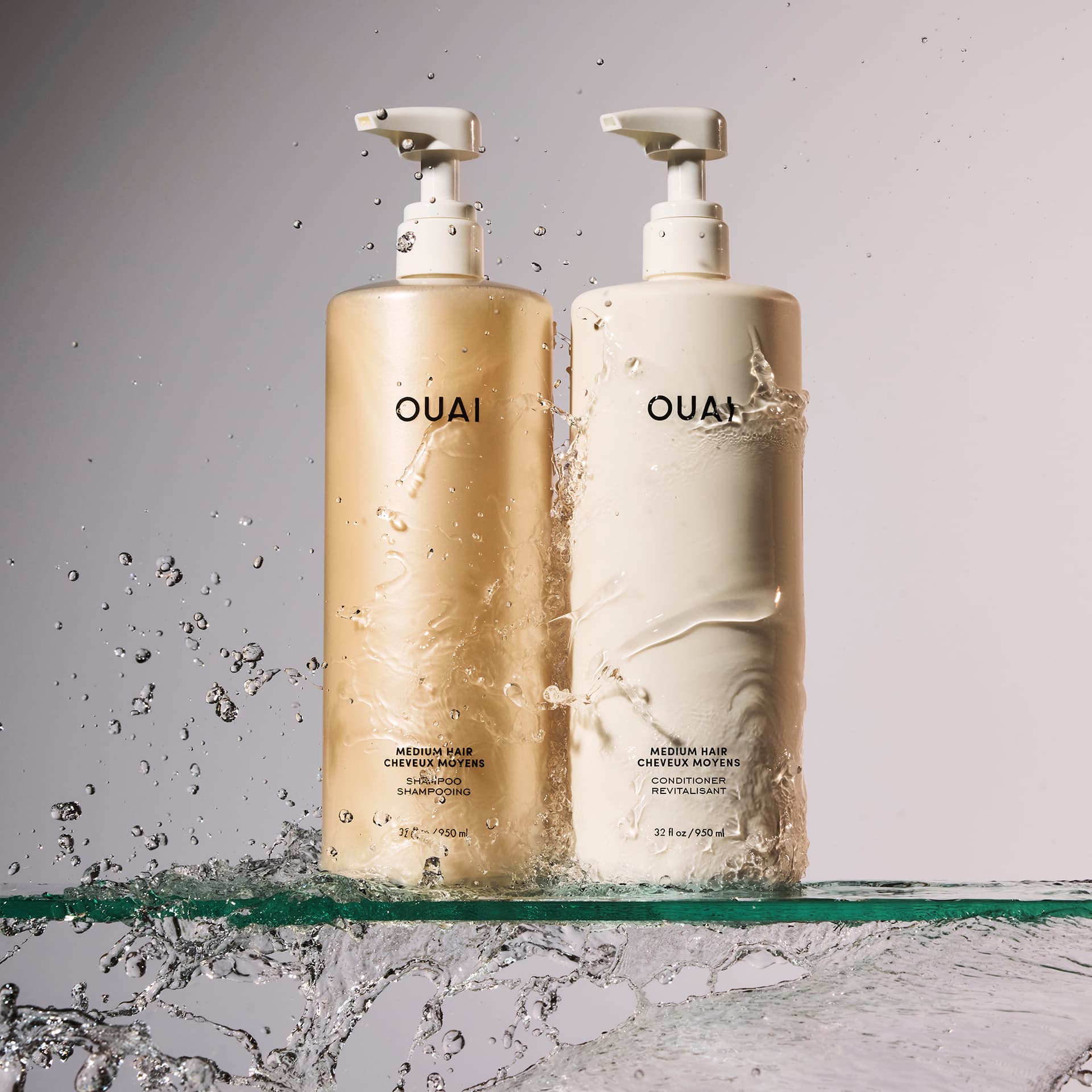 ouai liter size shampoos and conditioners