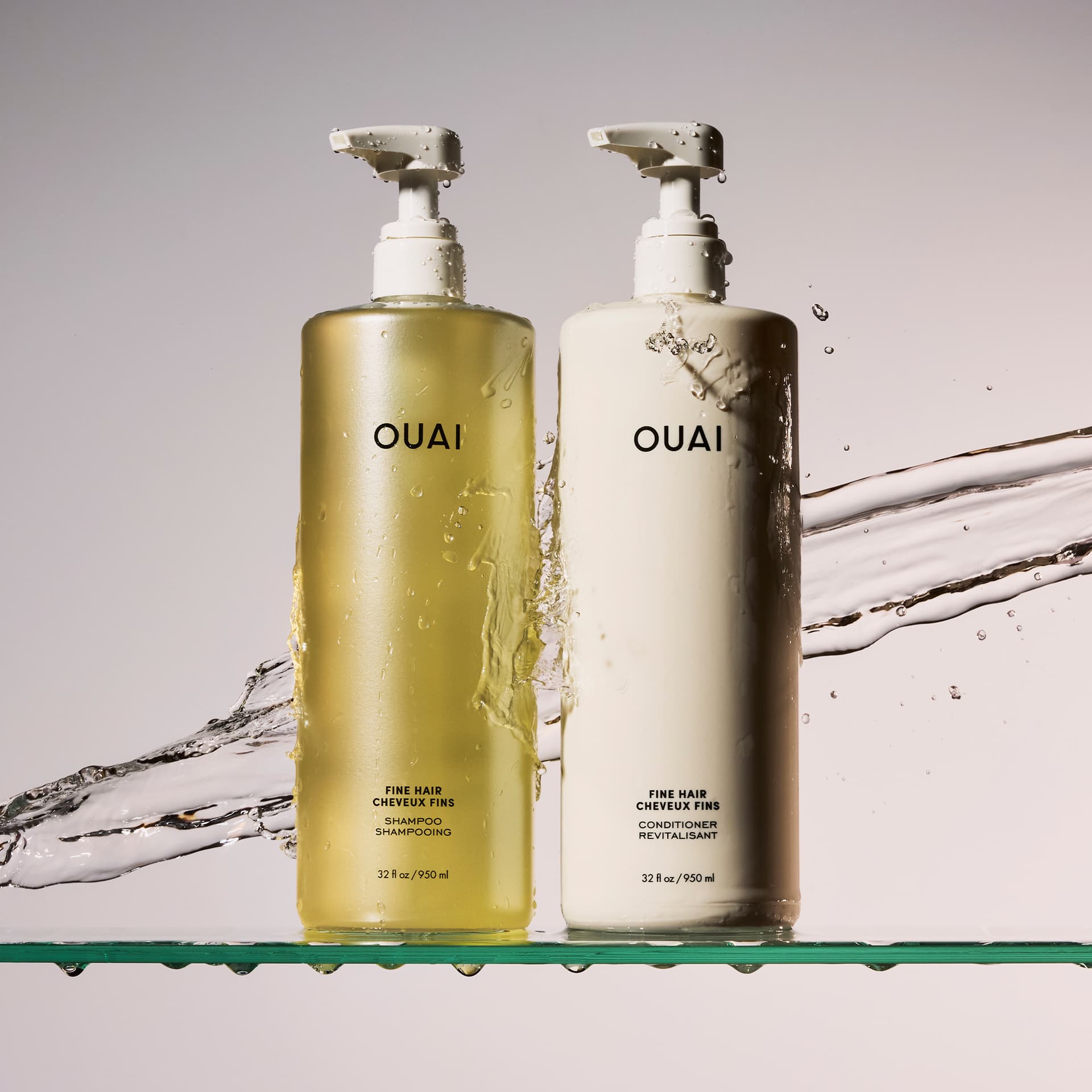 ouai liter size shampoos and conditioners