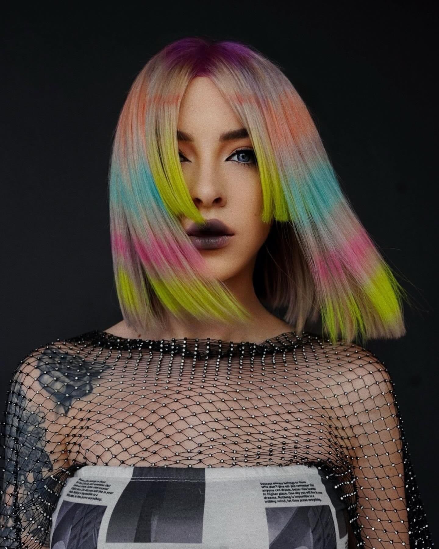 Collaboration finalist entry by hairstylist @kimberlytayhair for the 2024 #ONESHOT Hair Awards Hot Shot