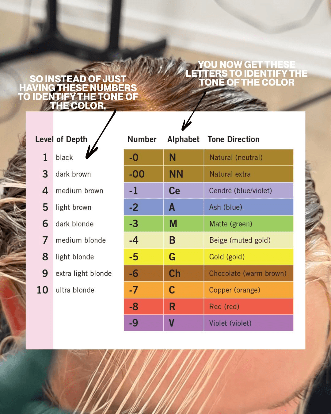 chart with colors
