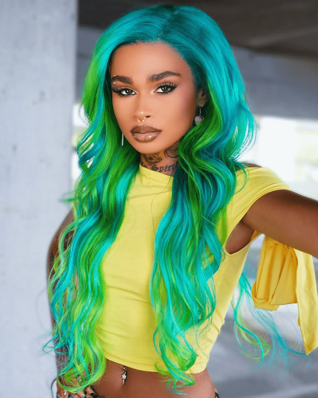 green n blue kimberly everyday vivids plastic Photo Credit Instagram via @kimberlytayhair