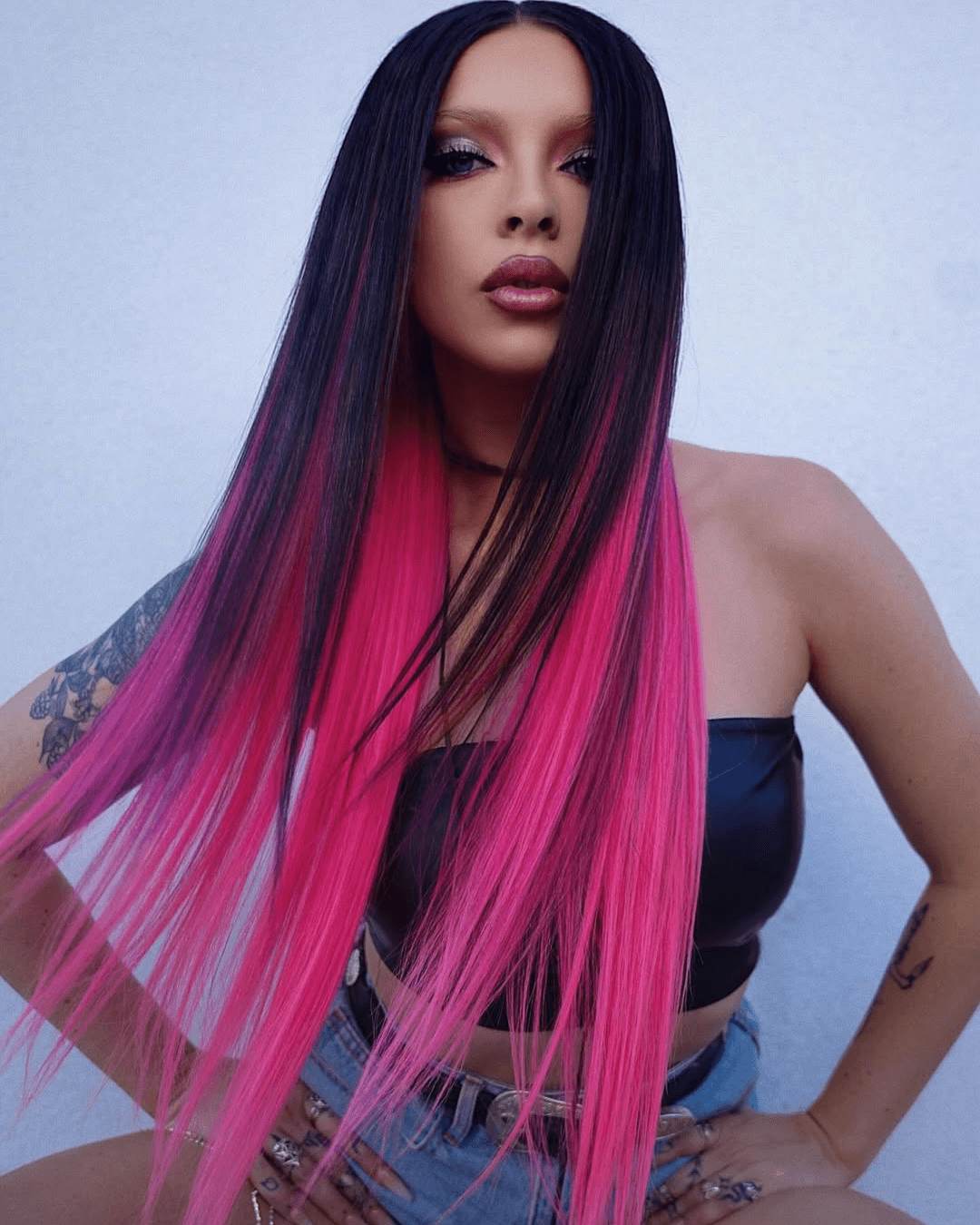 pink n black kimberly everyday vivids plastic Photo Credit Instagram via @kimberlytayhair